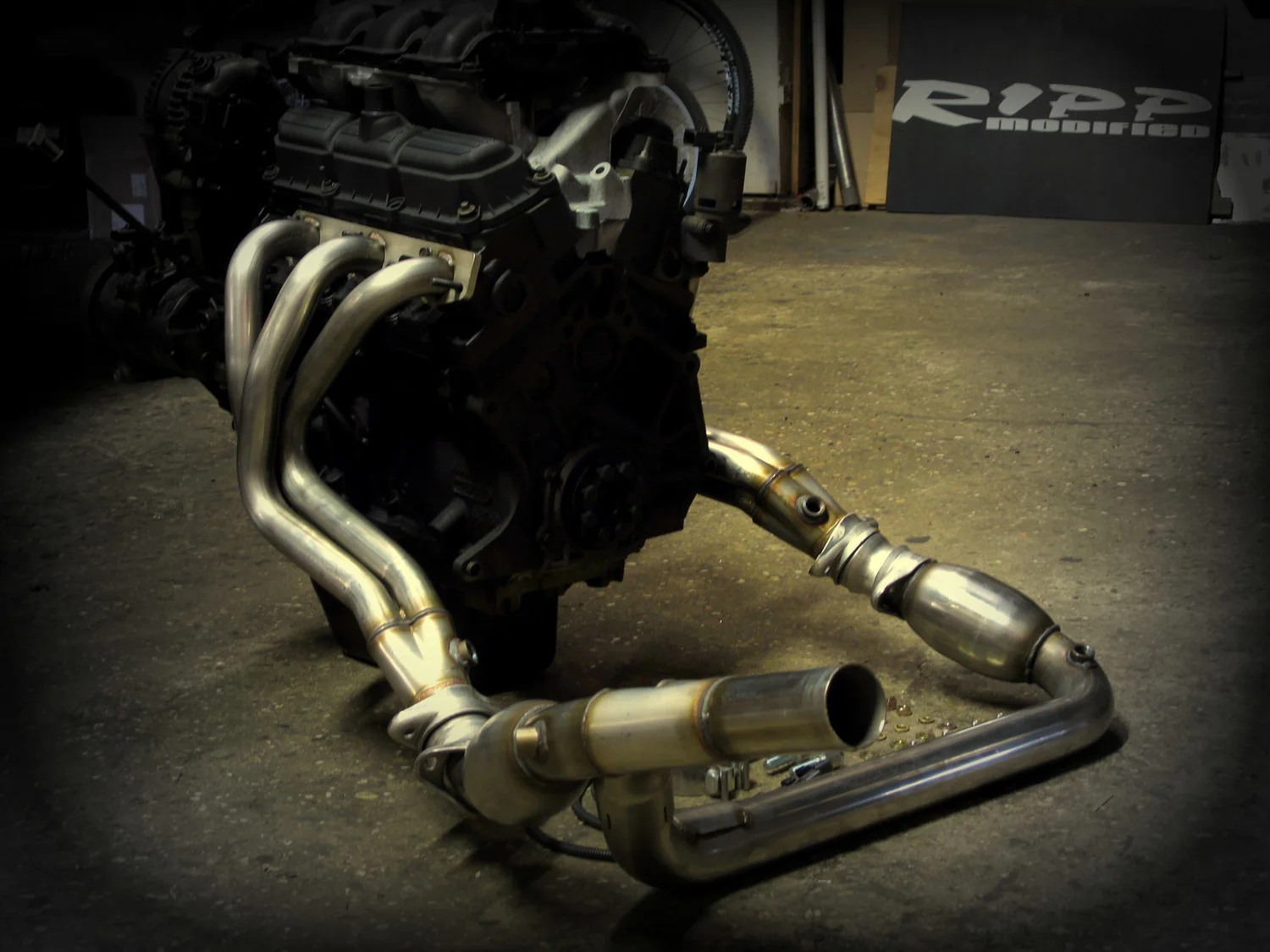 2007-2011 JEEP Wrangler RIPP Headers Stainless Long-Tube with Cats - Image 4