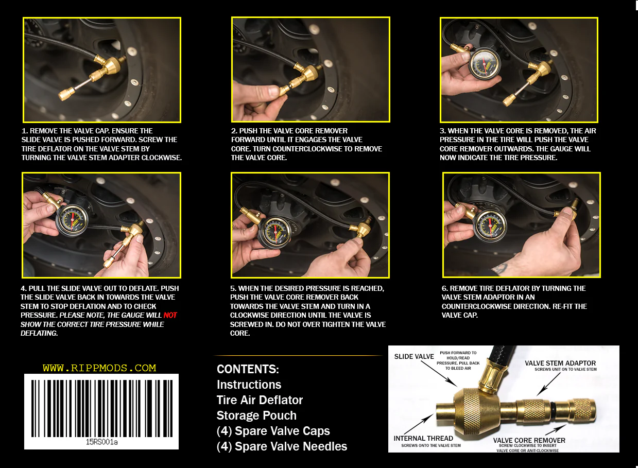 RIPP Quick Tire Deflator & Thread Cleaning Tool - Image 4